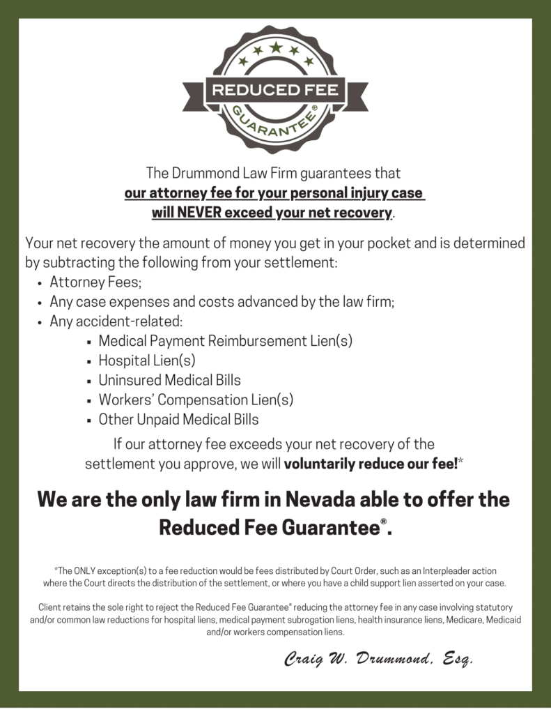 Reduced Fee Guarantee Certificate
